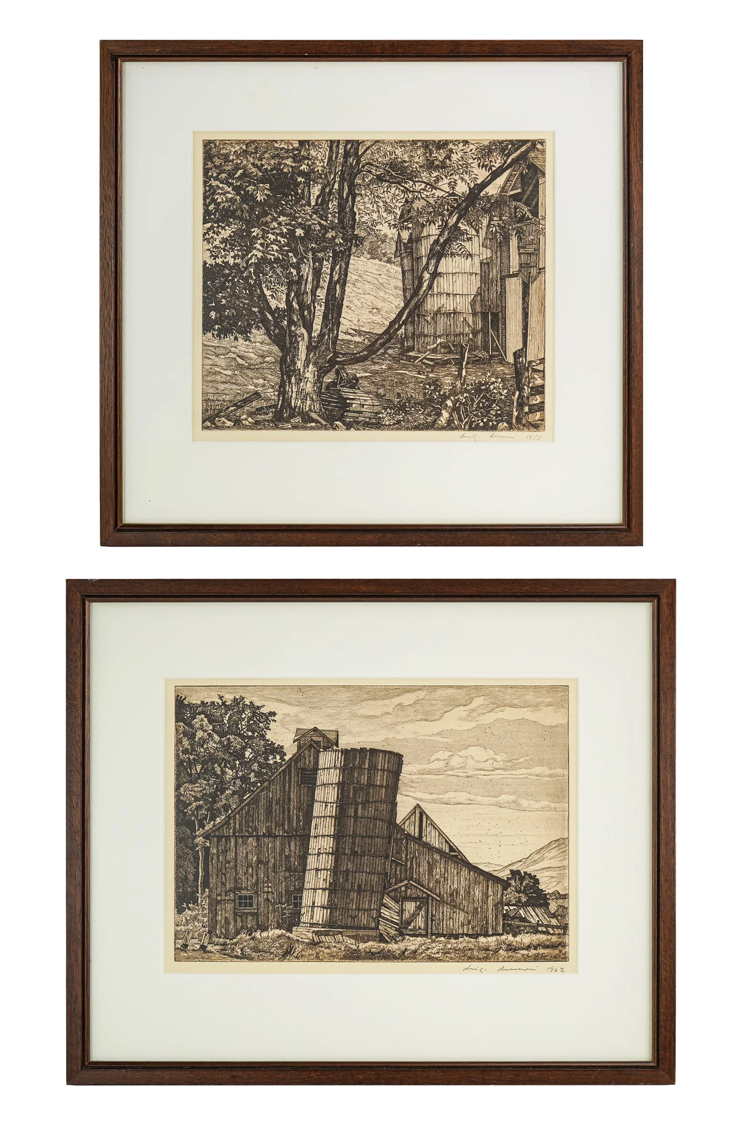 Luigi Lucioni (VT 1900-1988) Two Engravings