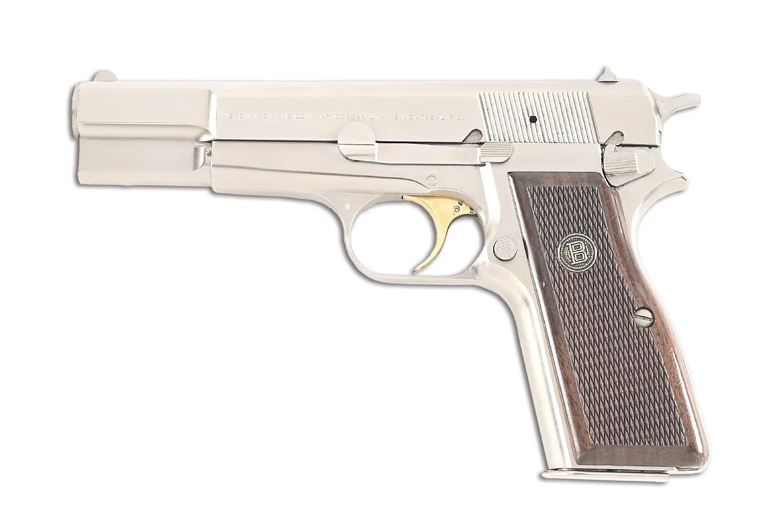 (M) BELGIAN BROWNING HI-POWER 9MM SEM-AUTOMATIC PISTOL