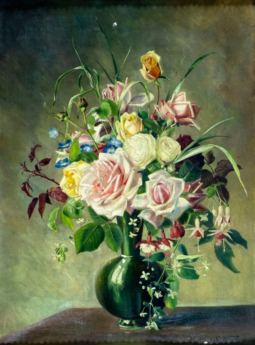 M Nielsen (Denmark,ealy 20C) oil painting