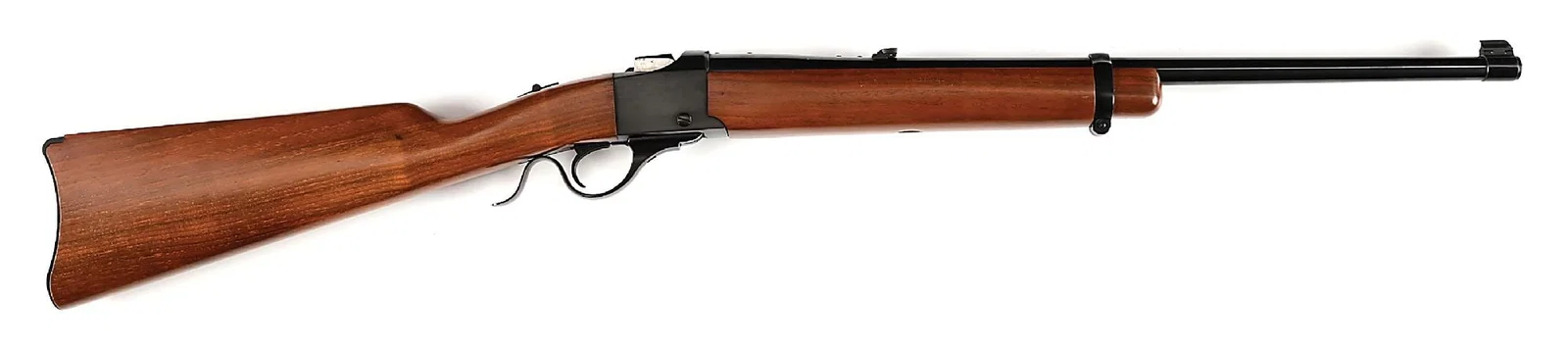 (M) RUGER NO. 3 .375 WINCHESTER SINGLE SHOT RIFLE WITH BOX.