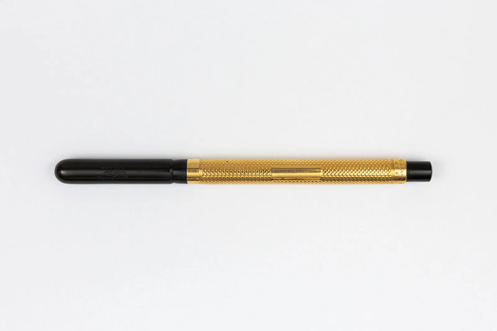 Mabie Todd Swan Gold Filled Overlay Slip Cap Fountain Pen