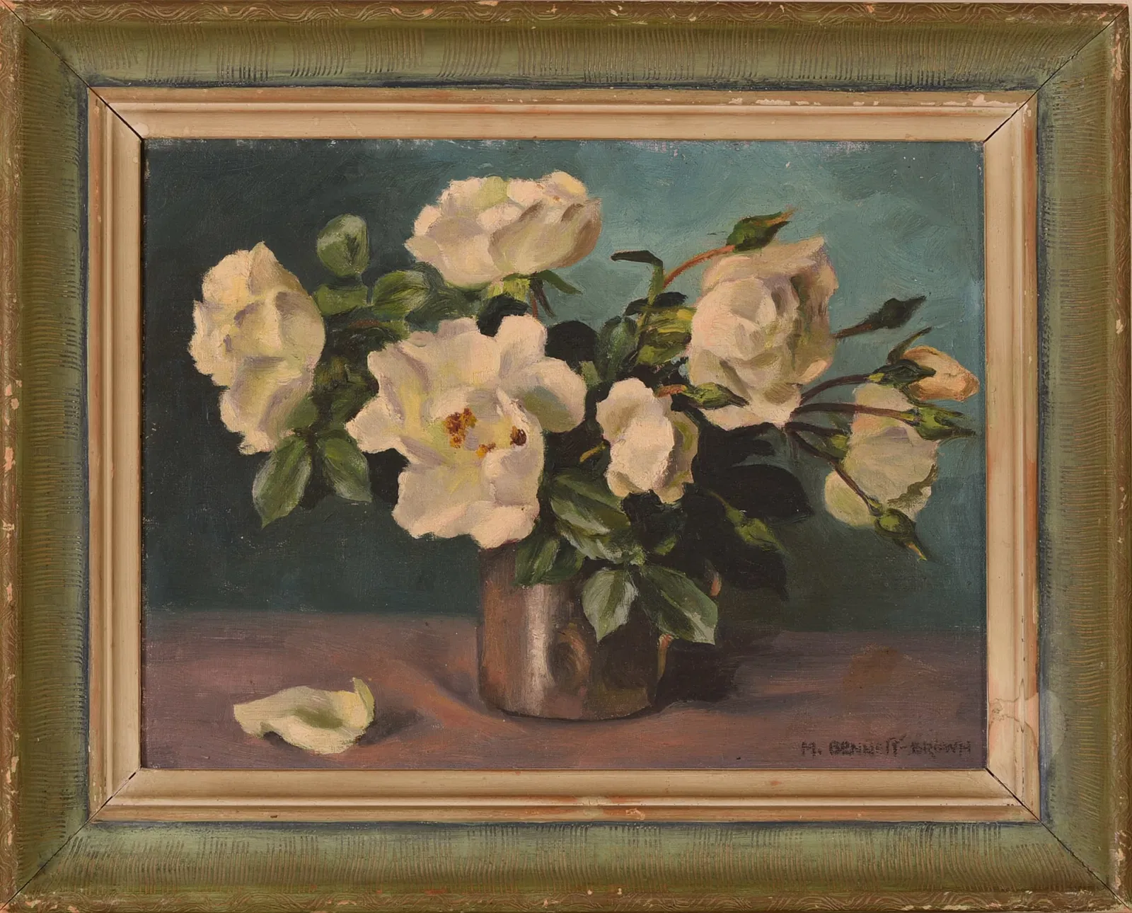 Mae Bennett Brown (1887 - 1973). Still Life with Peonies.