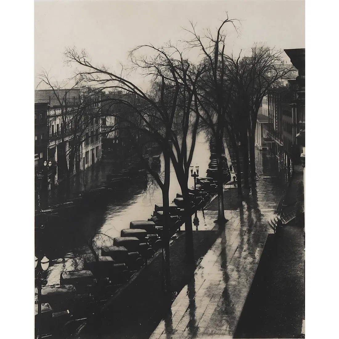 MAIN STREET, SARATOGA SPRINGS, NEW YORK (PHOTOGRAPHED BY WALKER EVANS)