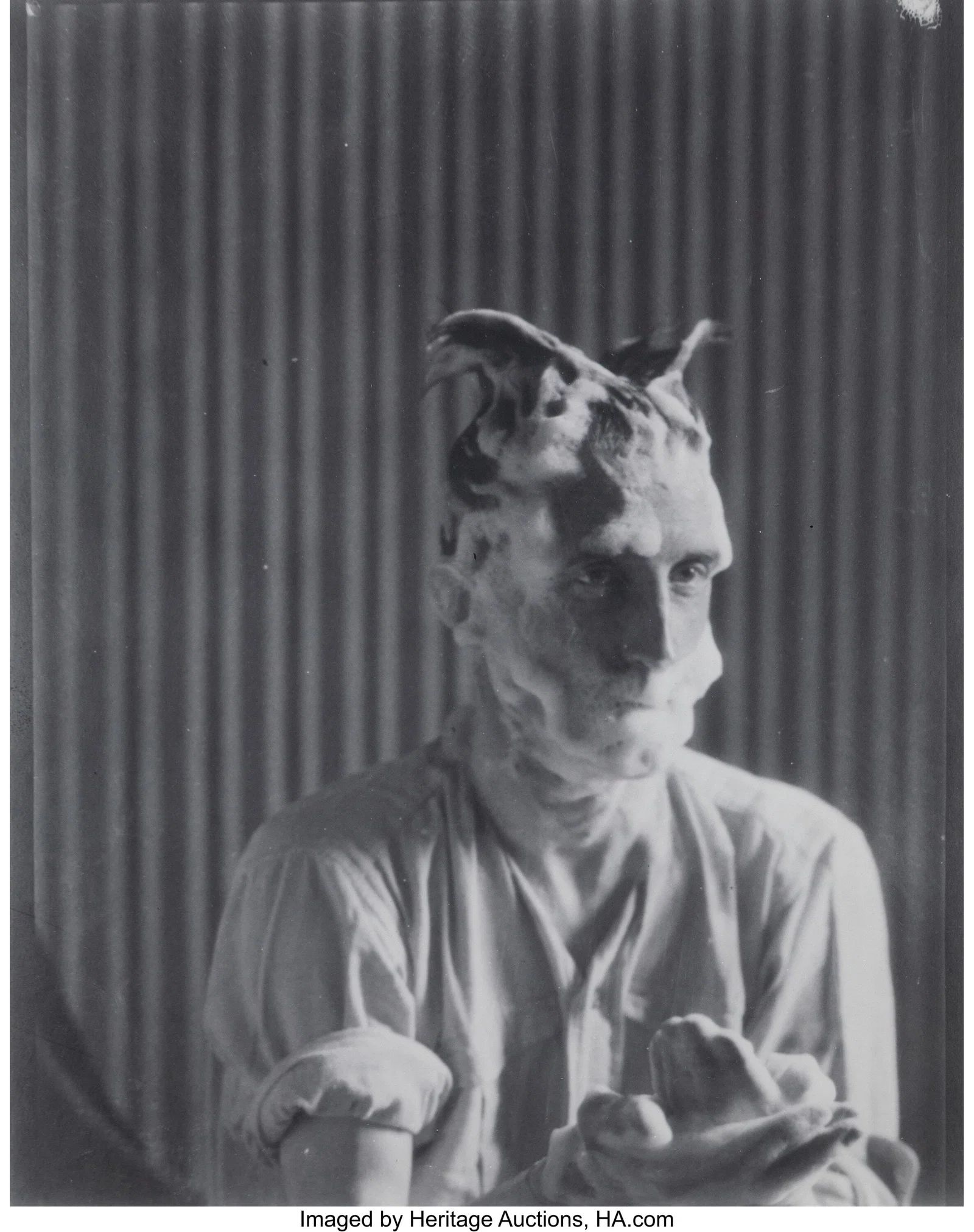 Man Ray (American, 1890-1976) Marcel Duchamp wit