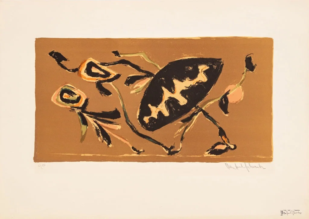 Manfred Schwartz Oriental Kites II Lithograph