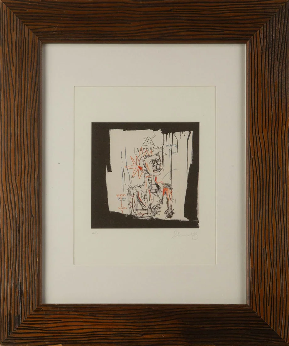 Manner of Jean-Michel Basquiat ( American, 1960 - 1988 ) "" Contemporary Art Limited Edition A.P.