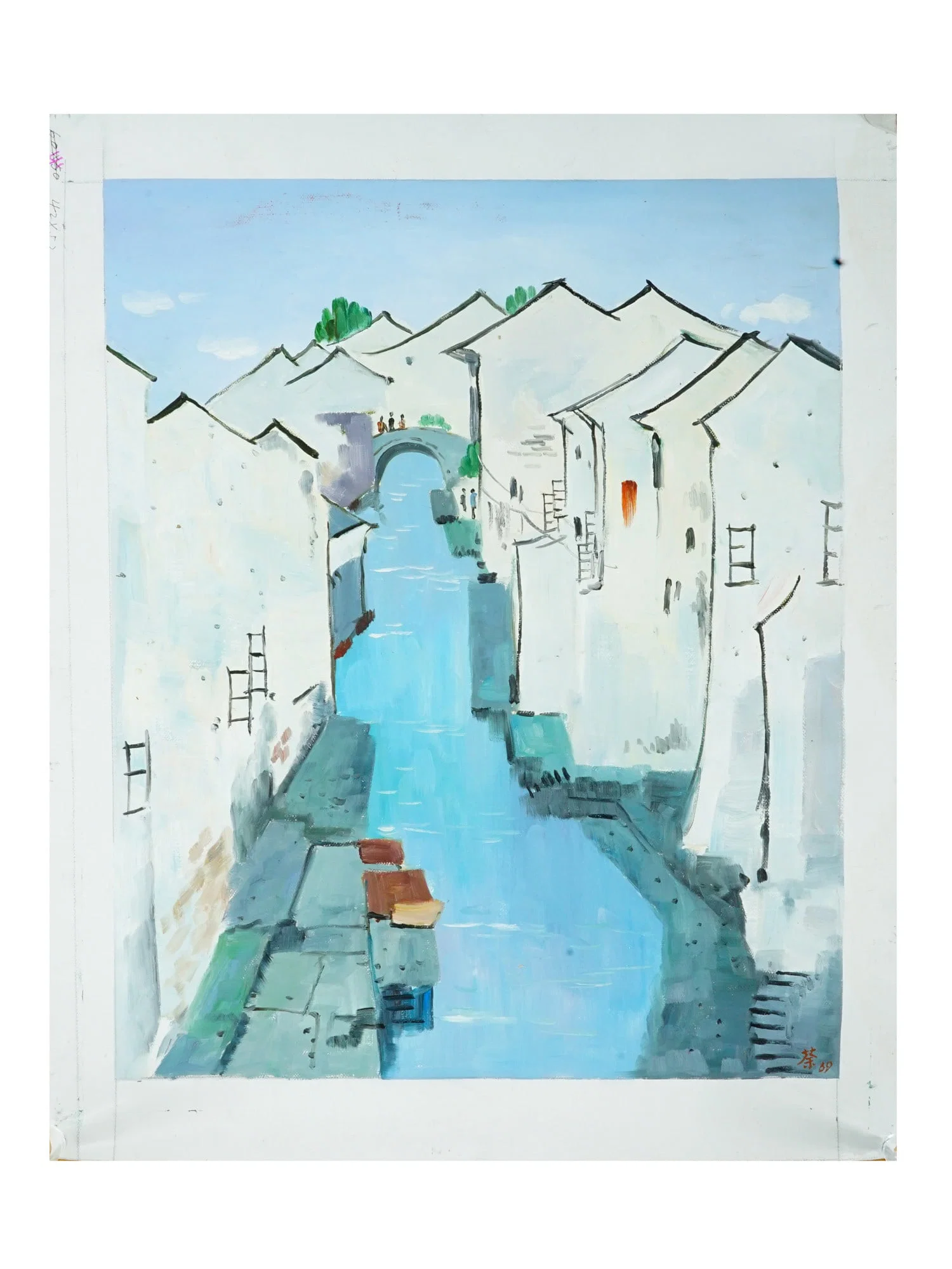 MANNER OF WU GUANGZHONG CHINESE LANDSCAPE PAINTING