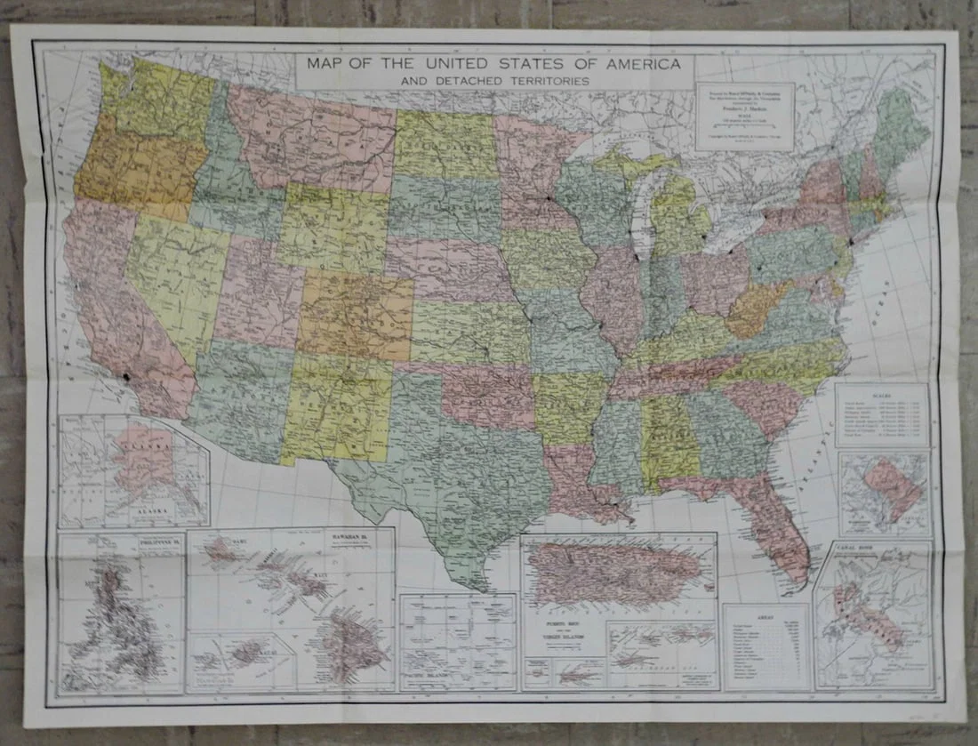 Map of the United States of Am