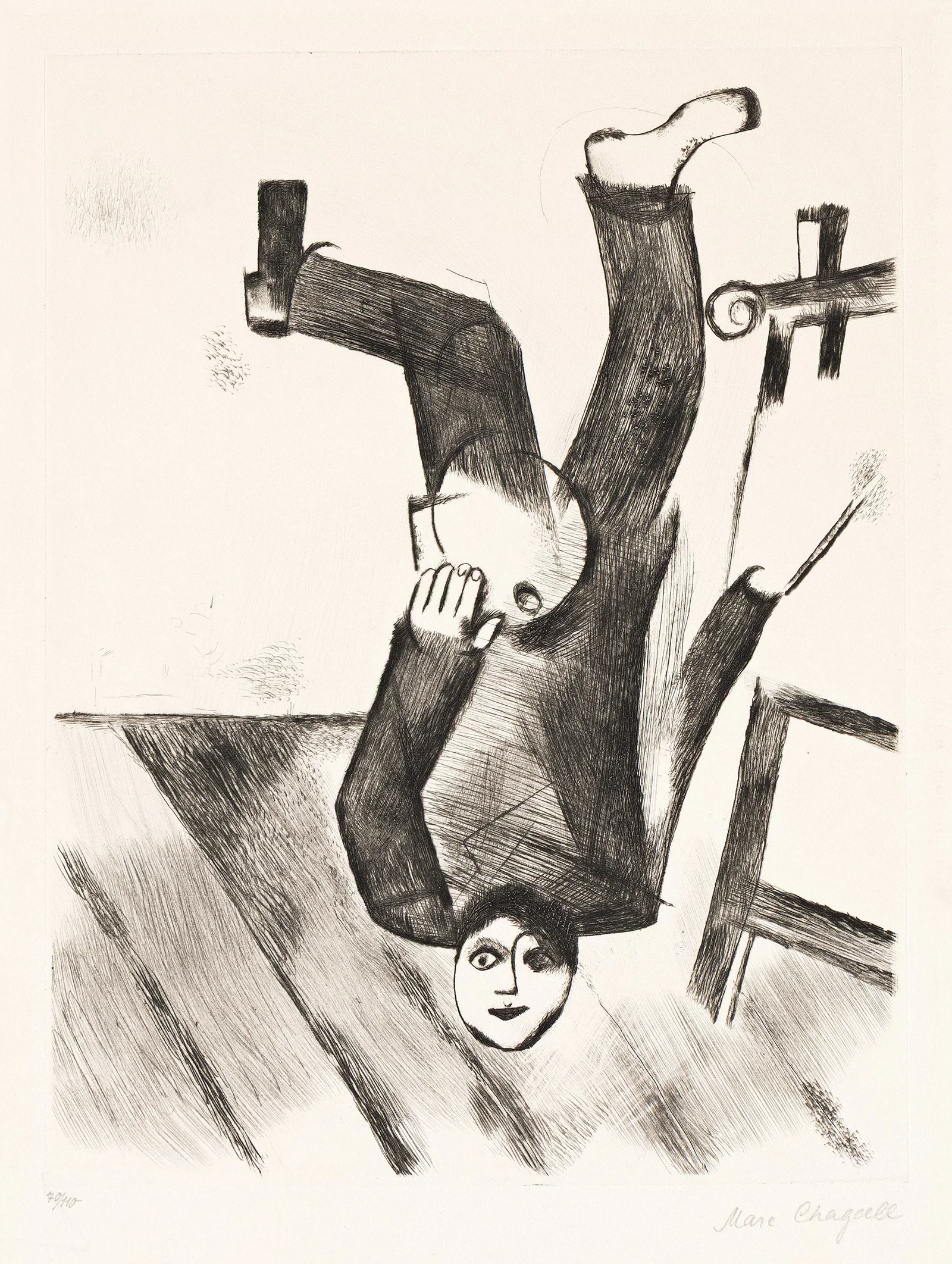 Marc Chagall (1887-1985), An der Staffelei, 1922.