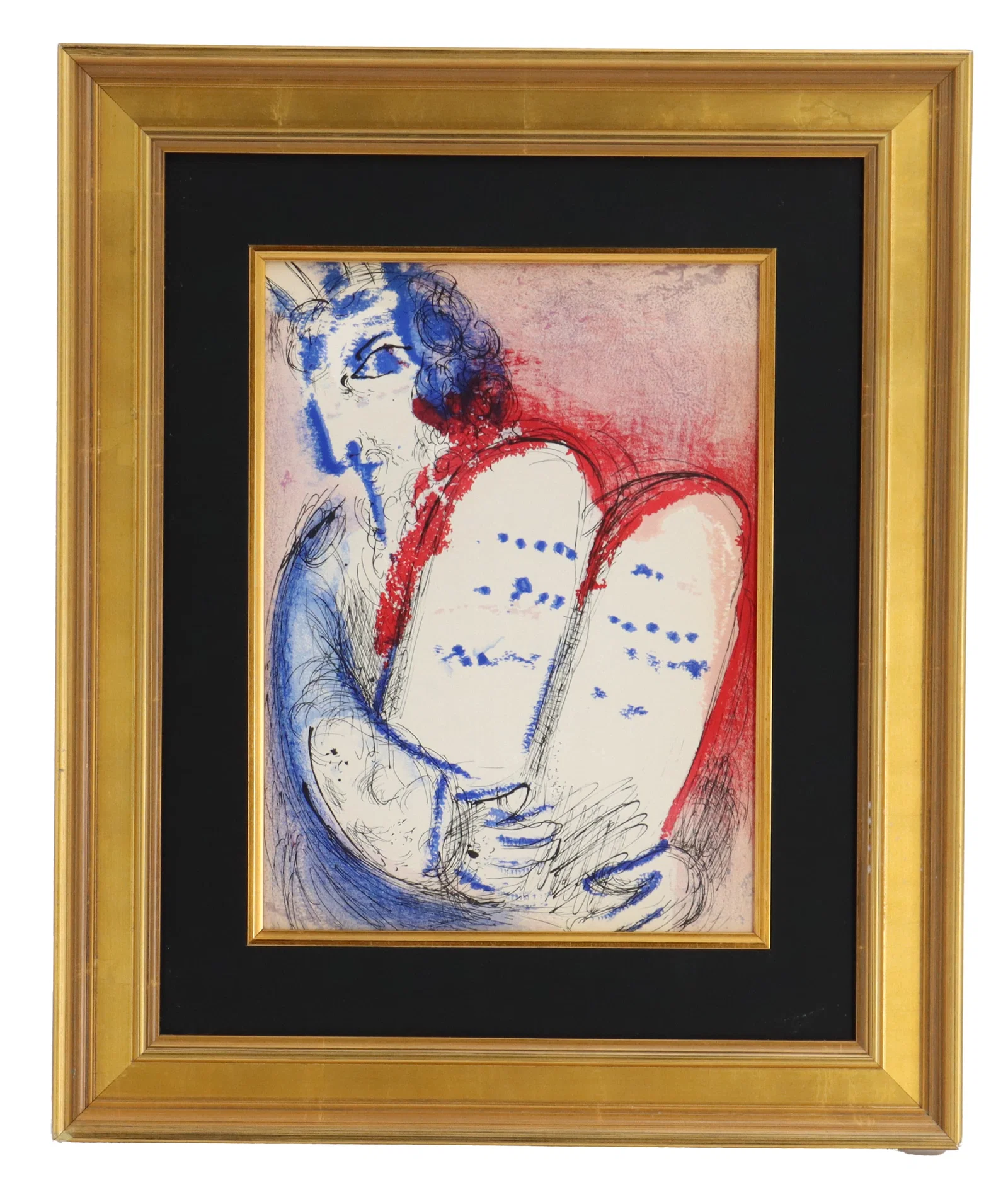Marc Chagall (1887-1985) Russian/French, First State "Moses" Lithograph