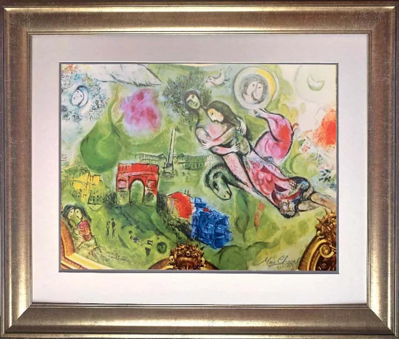 Marc Chagall (Russian-French 1887-1985) Marc Chagall Lithograph Hand signed Romeo and Juliet