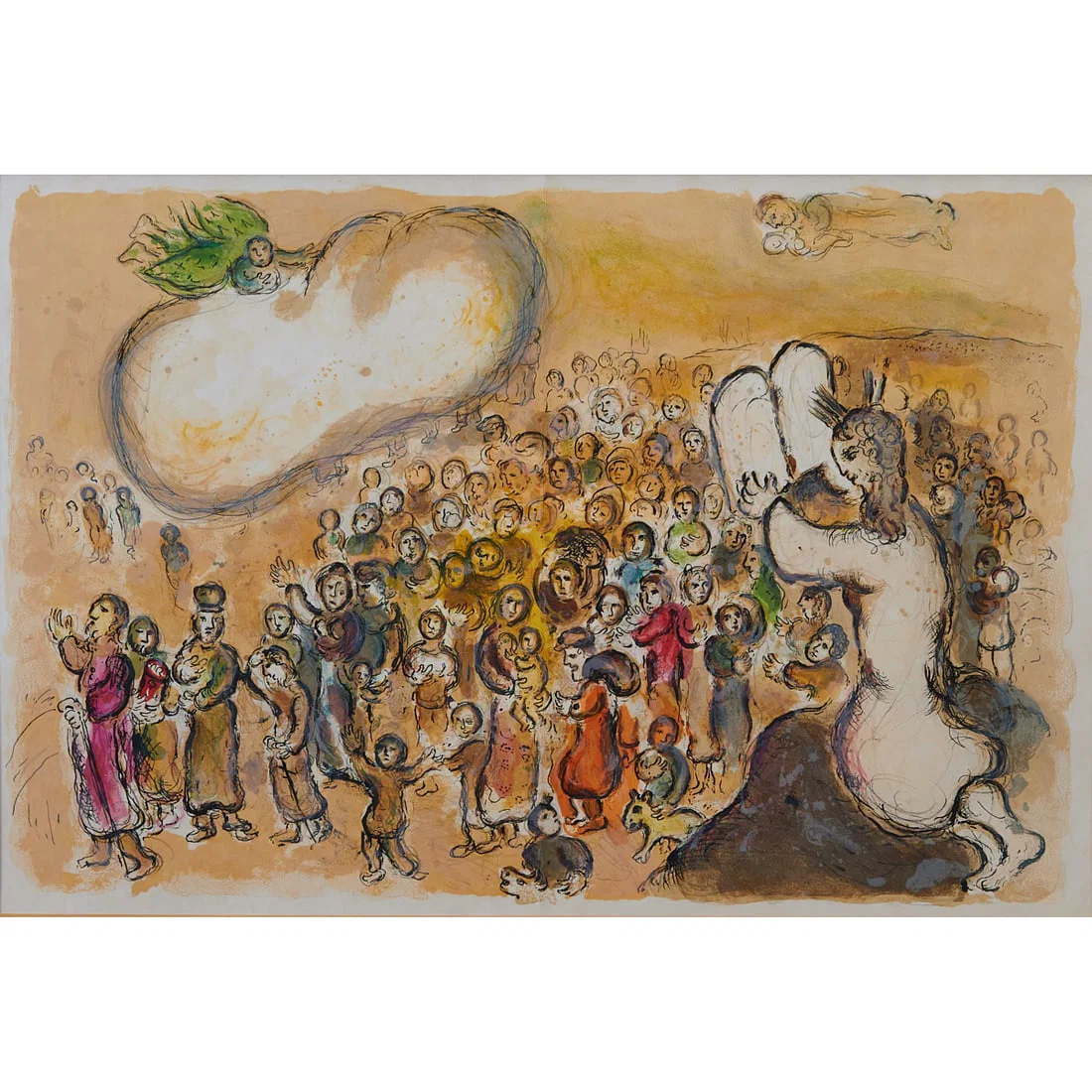 Marc Chagall, "Story of the Exodus", Lithograph