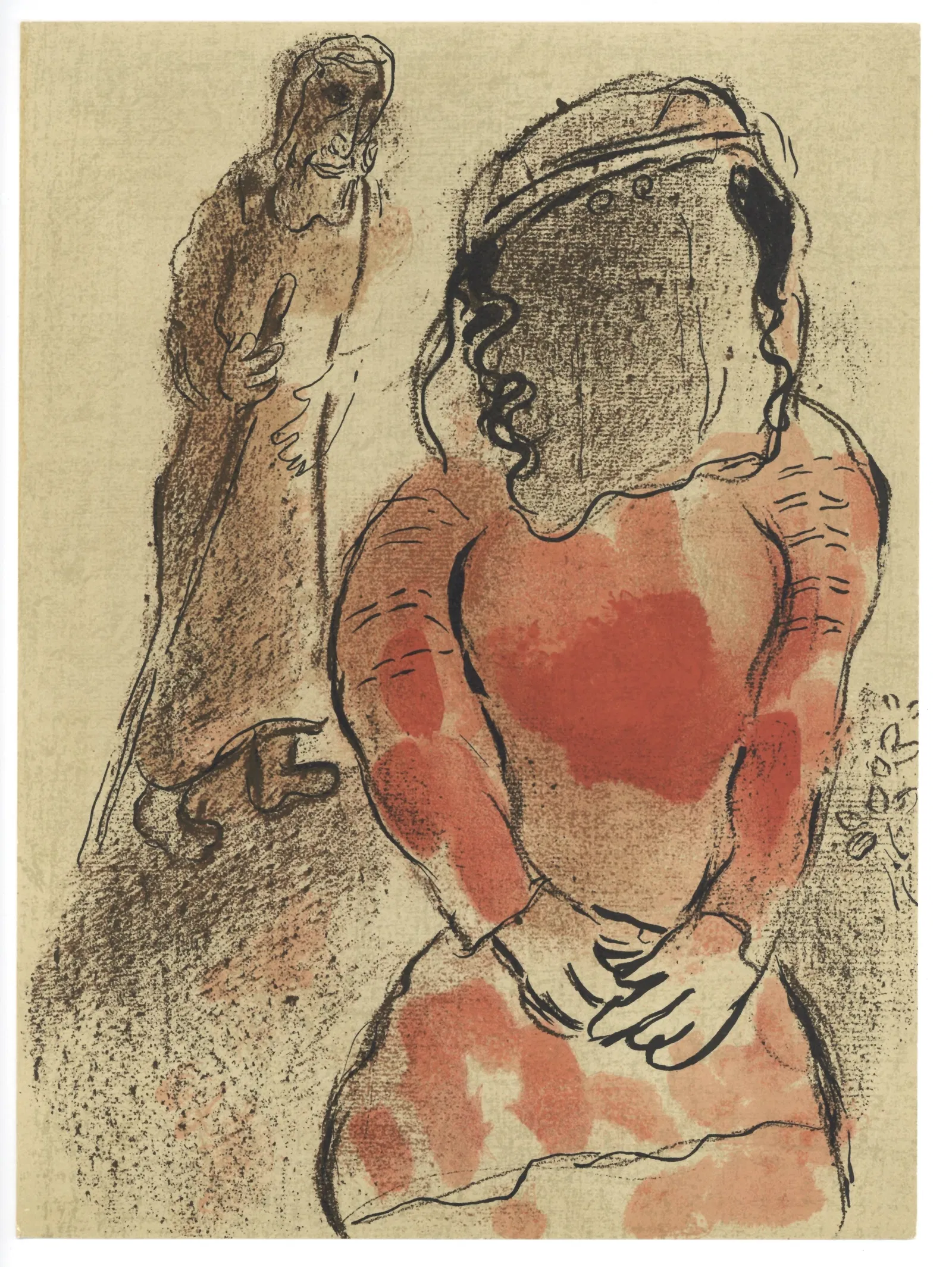 Marc Chagall "Tamar, Daughter-in-law of Judah" Bible lithograph