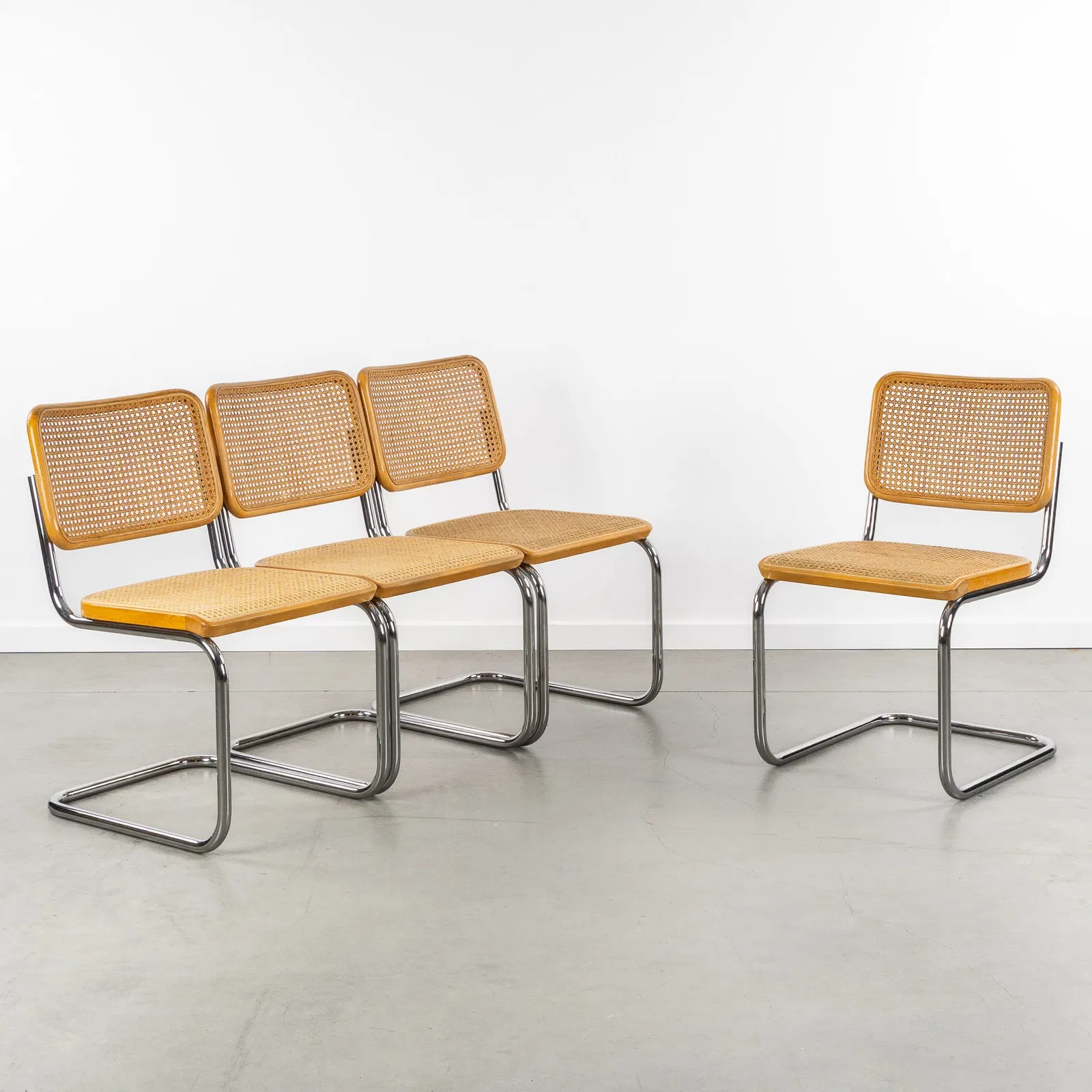 Marcel Breuer (1902-1981) 'Cesca S32', four chairs, for Thonet, 1982.