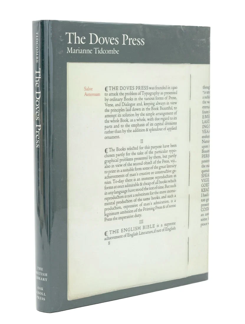 Marianne Tidcombe "The Doves Press", 2002