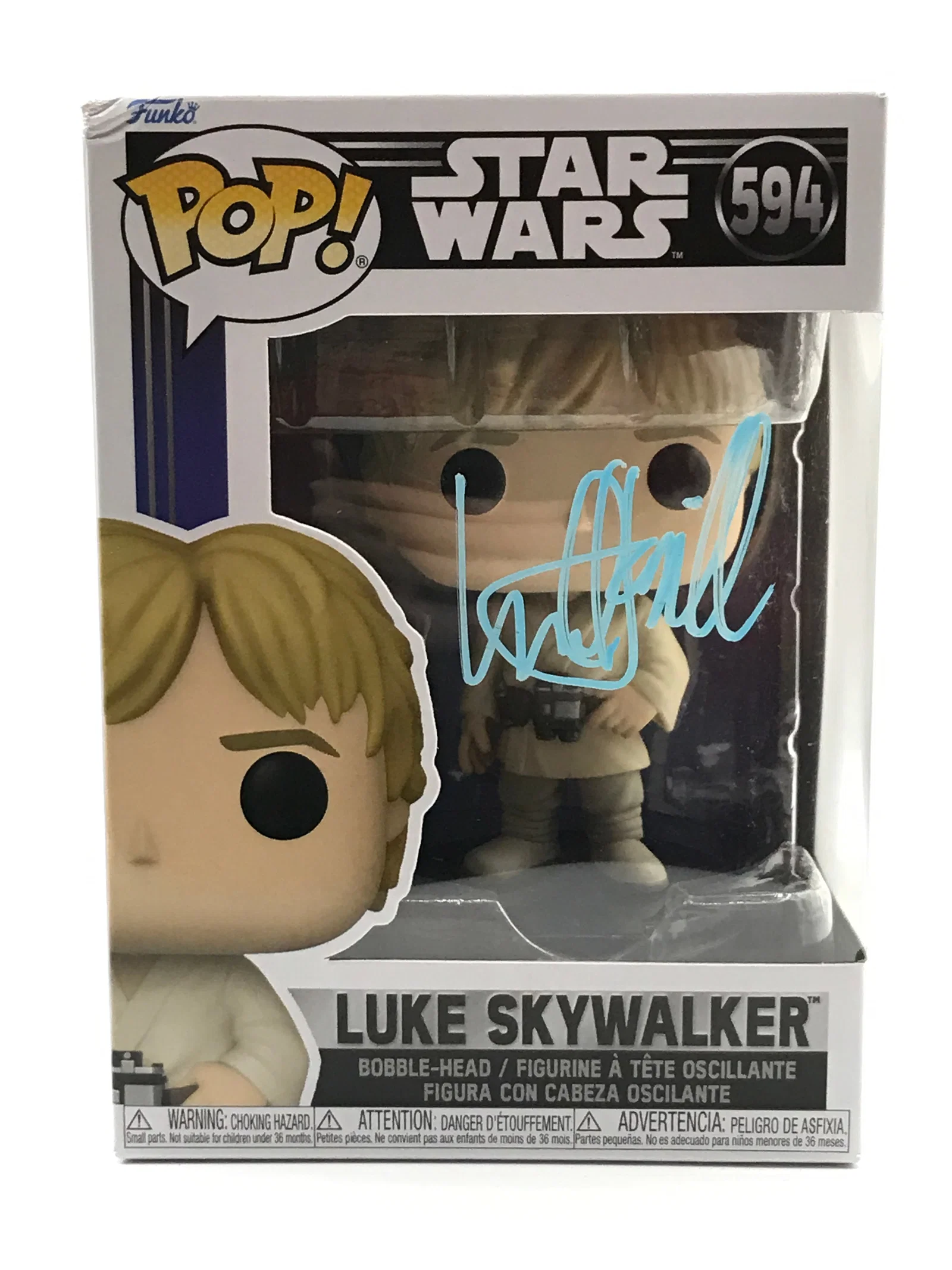 MARK HAMILL SIGNED LUKE SKYWALKER FUNKO POP - KB COA