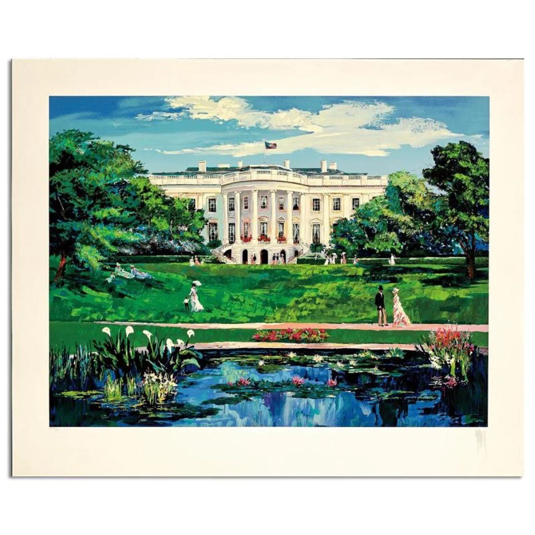 Mark King (1931-2014), "The White House" Hand Signed Limited Edition Serigraph with Letter of