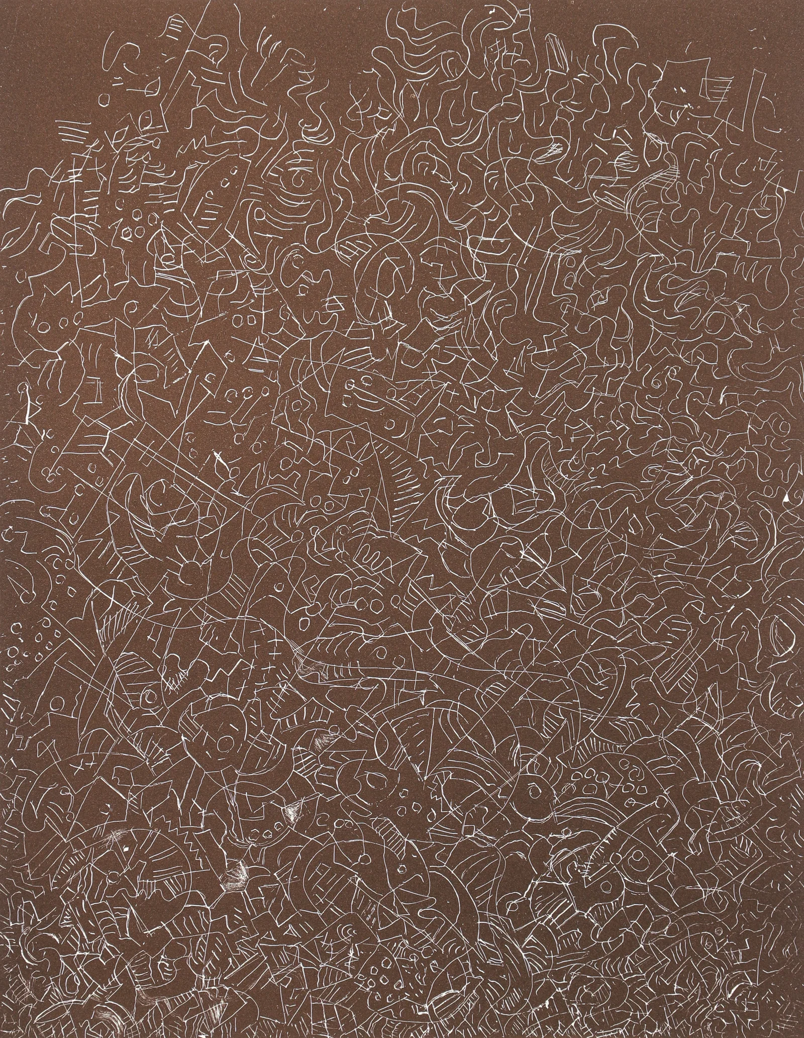 Mark Tobey Psaltery First Form 1974 Etching Signed