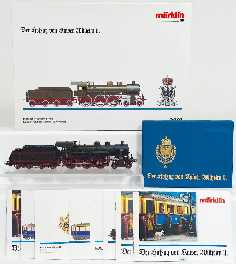 Marklin Modern HO Scale #2881 Kaiser Wiheilm II 4 - 6 - 0 Locomotive and Tender Boxed