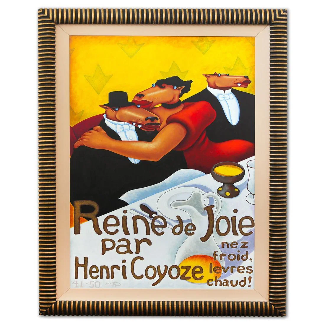 Markus Pierson- Serigraph on Canvas "Reine de Joie"