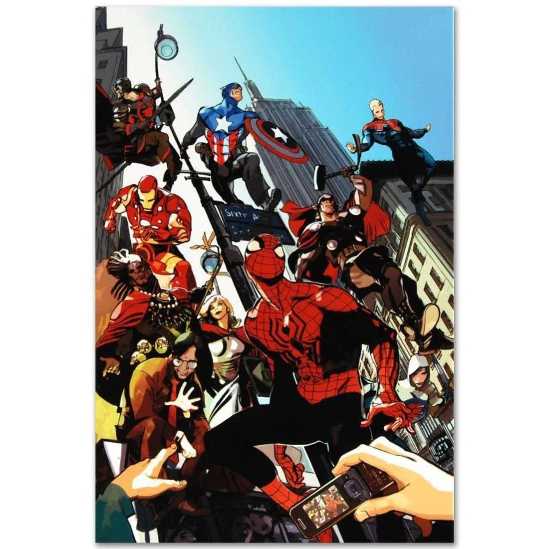 Marvel Comics "Age of Heroes #1" Numbered Limited Edition Giclee on Canvas by Greg Tocchini with