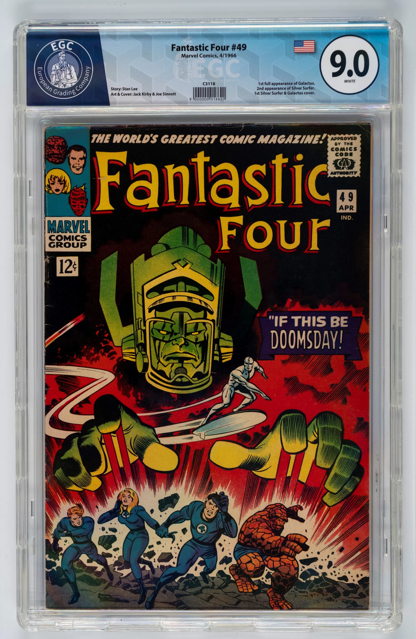 Marvel Comics - Fantastic Four #49 - 9.0 EGC, April 1966