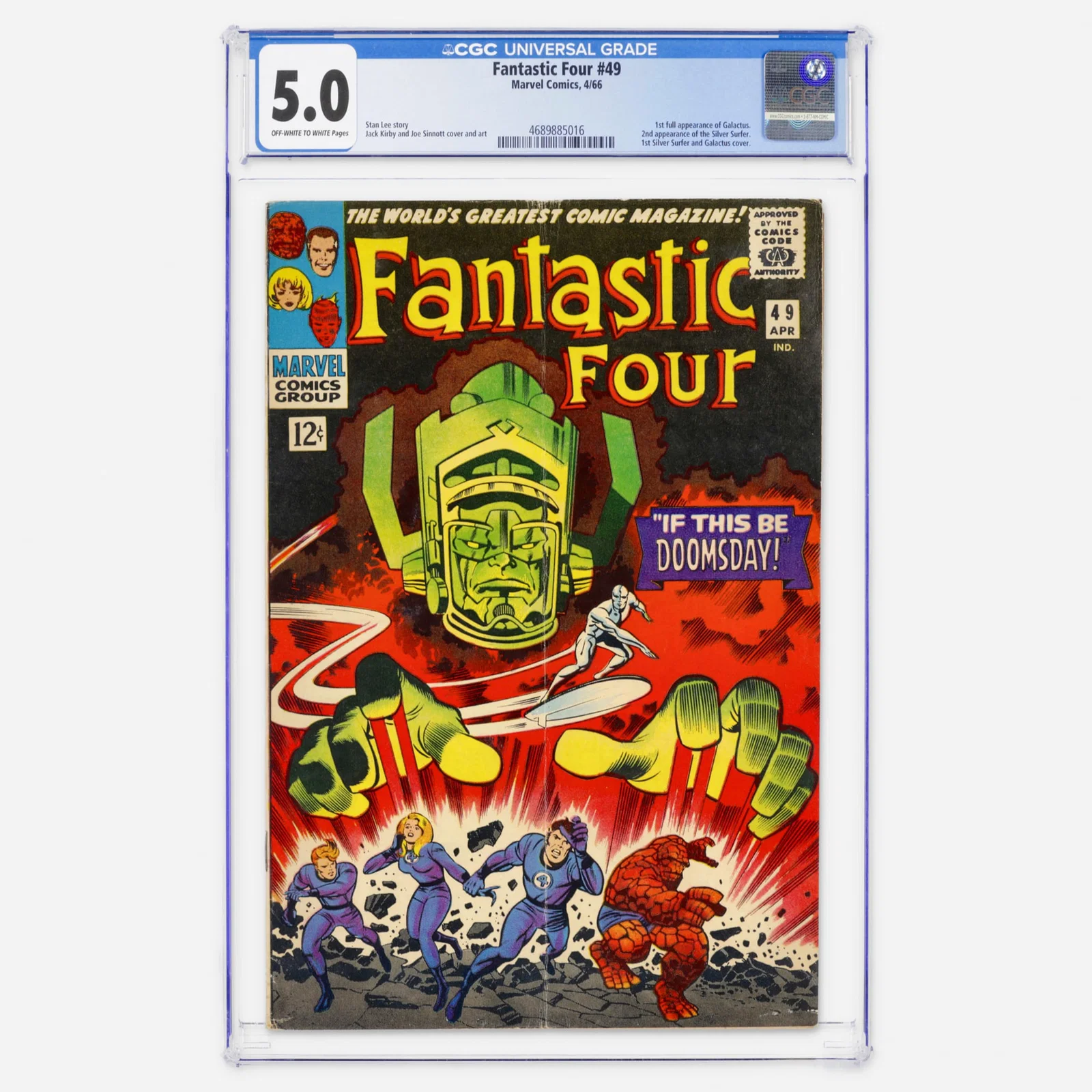 Marvel Comics Fantastic Four #49 CGC 5.0