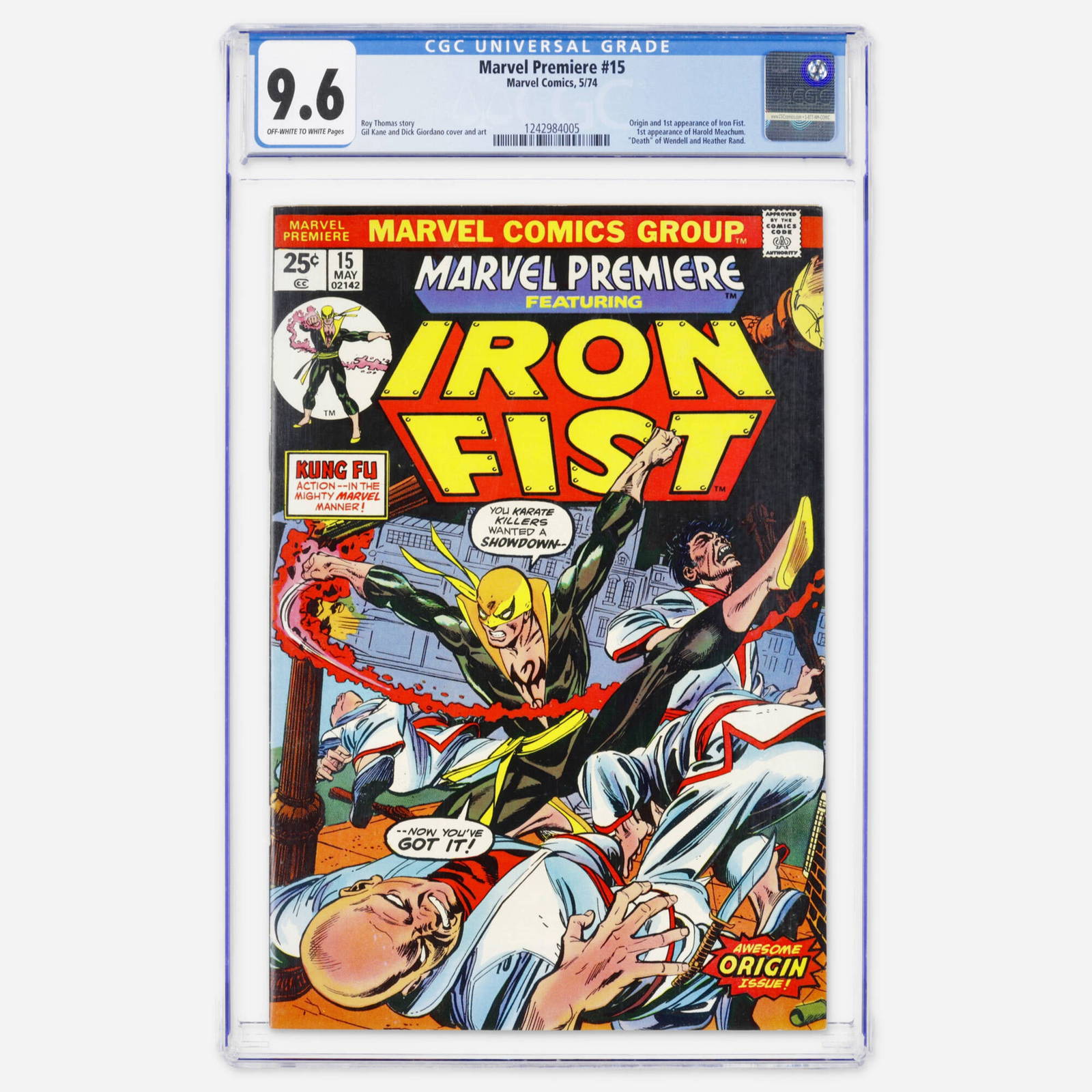 Marvel Comics Marvel Premiere #15 CGC 9.6