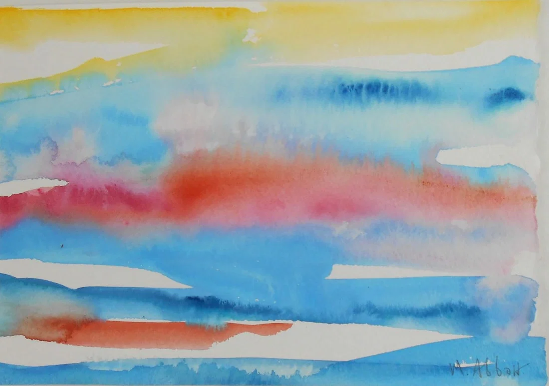 Mary Abbott (1921-2019) Watercolor (See Guarantee)