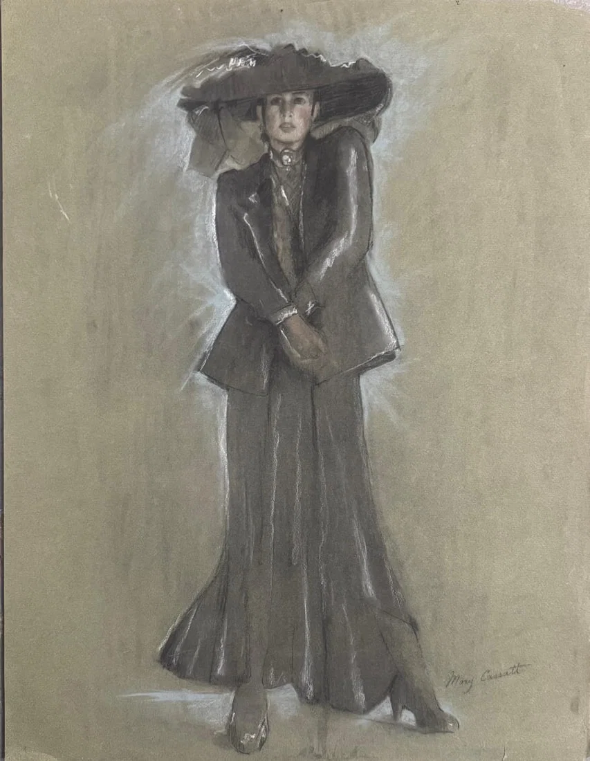 Mary Cassatt, Pastel on paper.