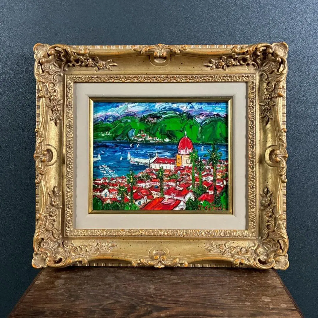 Masaharu Suzuki "Saint-Tropez" oil on canvas