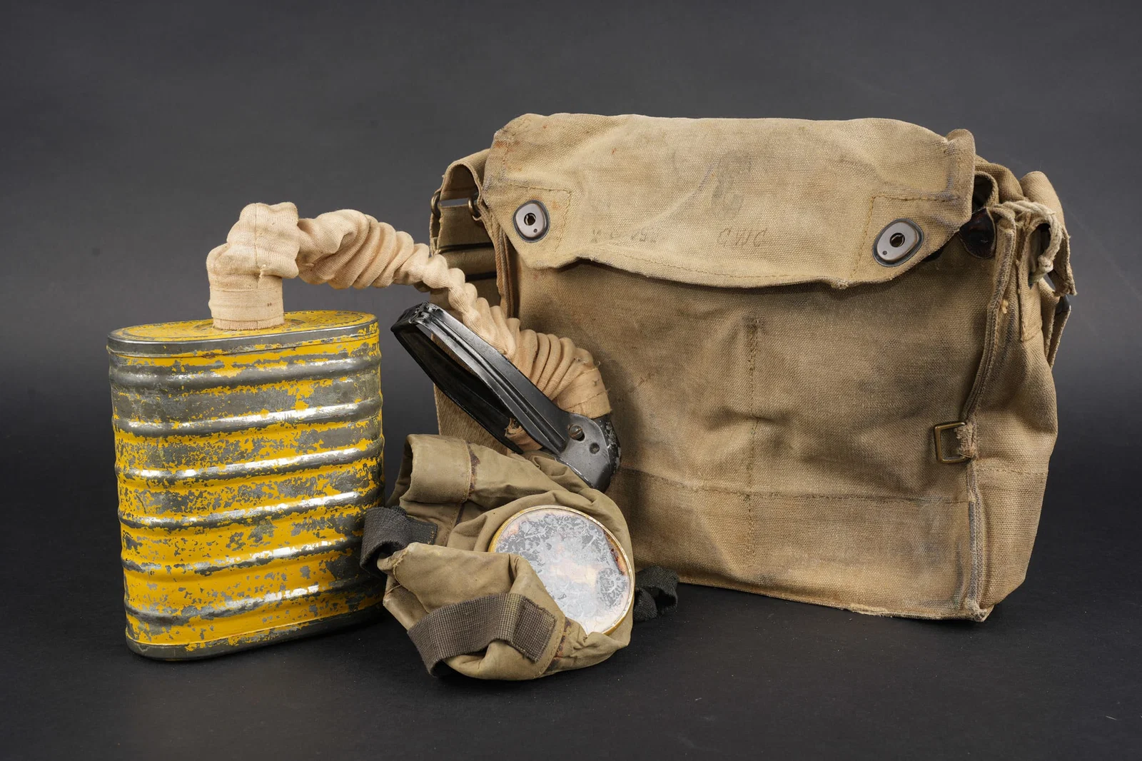 Masque anti-gaz US ww1 de la 35th Division. 35th DI gas mask.