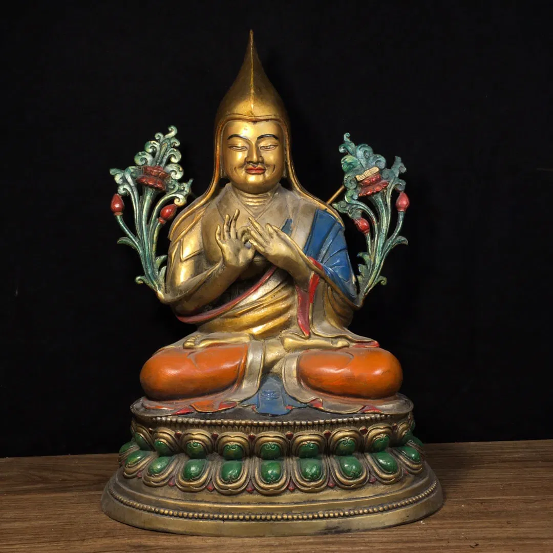 Master of Pure Copper Painted Zongkaba