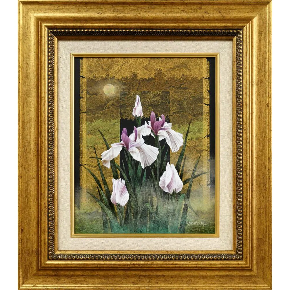 Masumoto Noriki "Dazaifu no Hana Kaiun Engi Zu (ShObu Jakuin)" Oil Painting