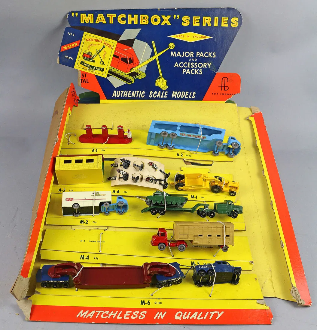 Matchbox Major Dealer Display Cars Early
