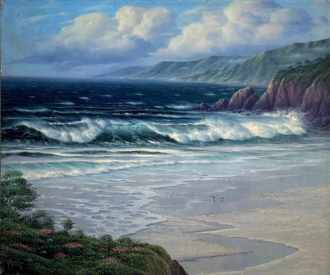 Maurice Meyer (Signed Original Oil) Seascape "Morning Breakers"