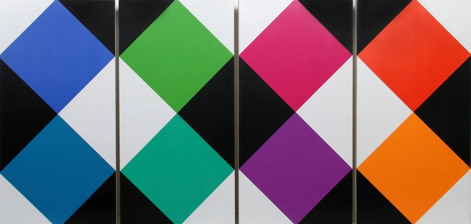 Max Bill, Combillation, Four Screenprints on Panel