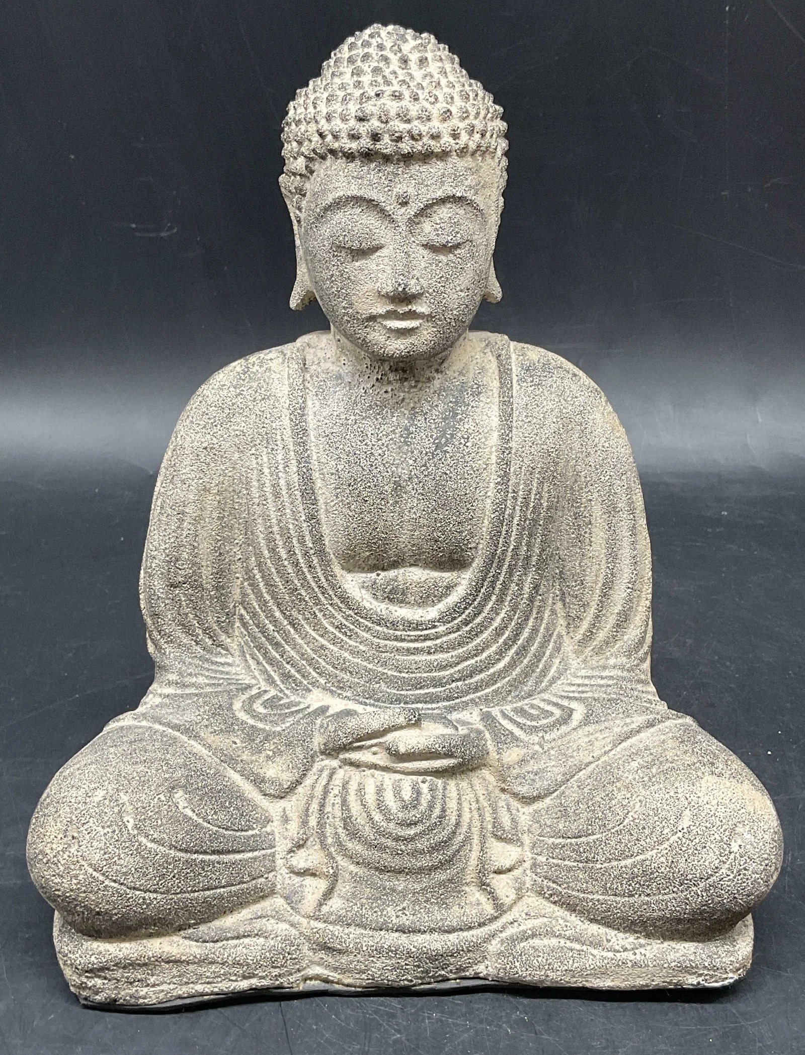 Meditating Sitting Buddha Stone Statue