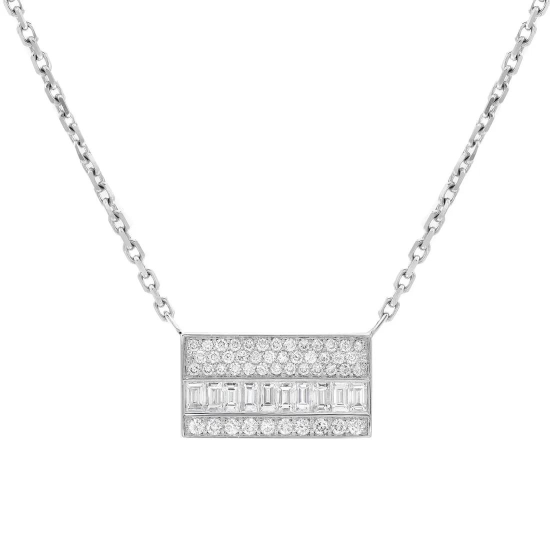 Messika 0.72ct Liz Diamond Pendant Necklace 18K White Gold 17 Inch