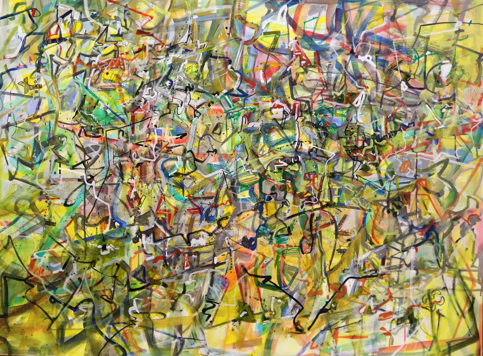 MICHAEL GROSS, (American 1944–2024). Colors 2, 2003, Oil on canvas