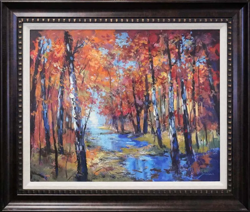 Michael Schofield (American 1947) Original Mixed Media Painting on canvas Landscape
