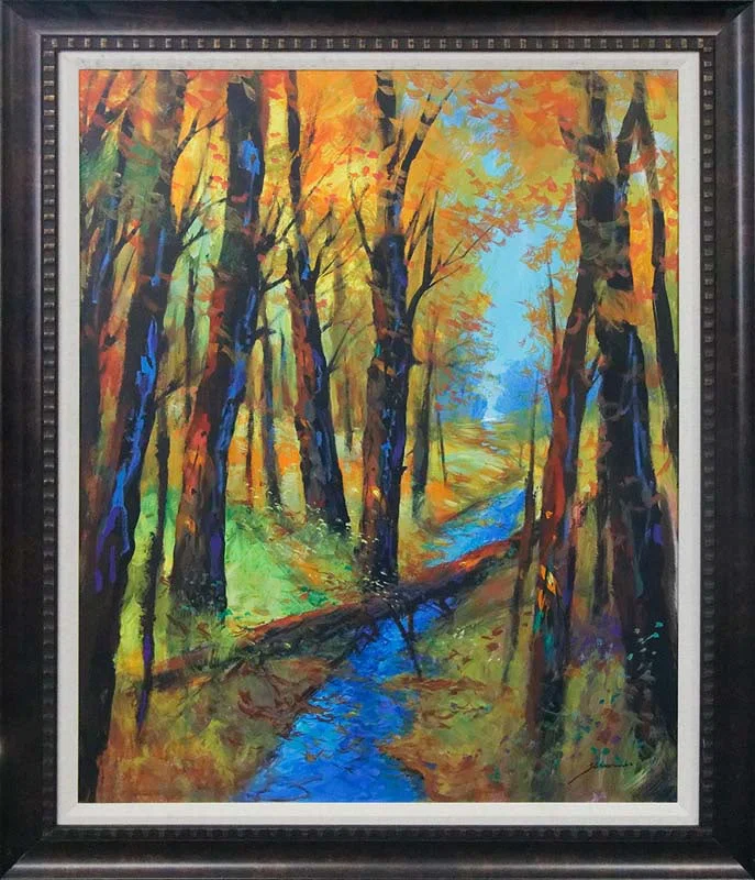 Michael Schofield (American 1947) Original on canvas 40 x 30 inches image size landscape