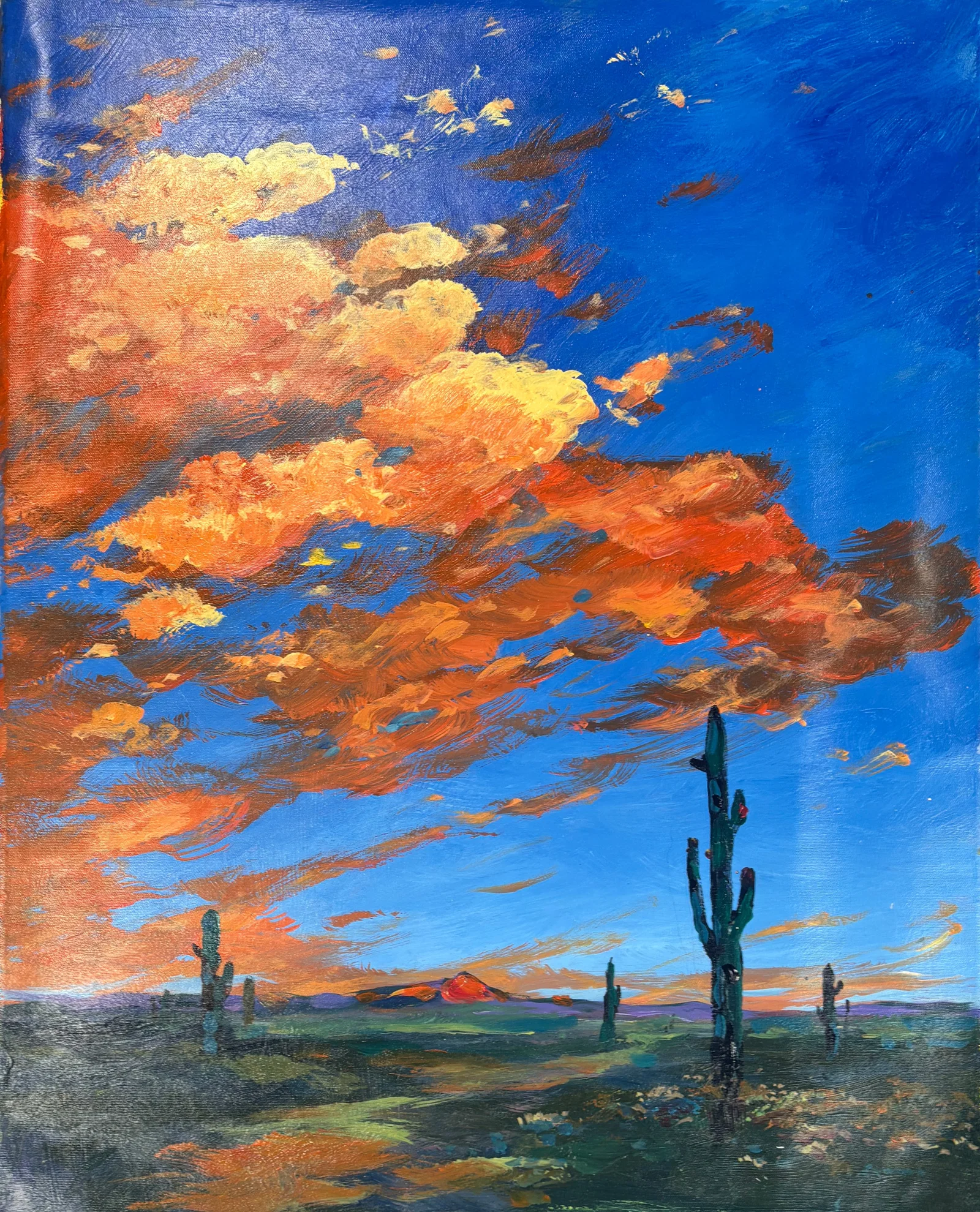 Michael Schofield (American 1947) Original Painting on canvas by Michael Schofield