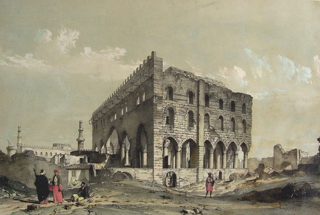 Mid 19th Century Josephs Hall, Cairo Egypt, 1840