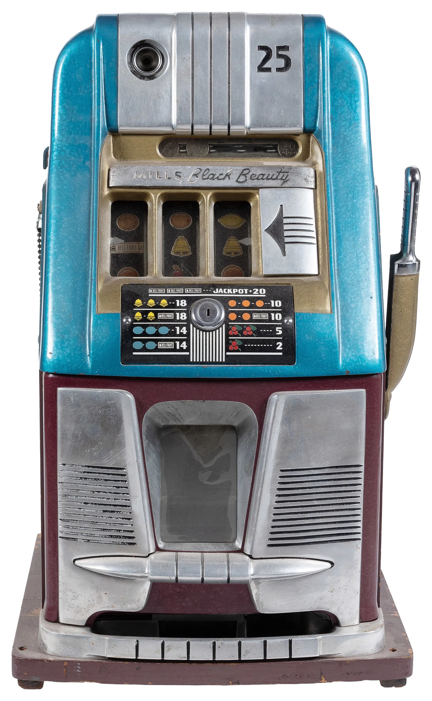 Mills 25 Cent Black Beauty Slot Machine. Chicago: Mills Novelty, ca. 1948.
