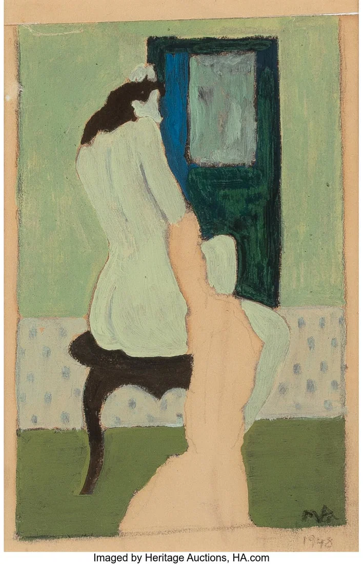Milton Avery (American, 1885-1965) The Boudoir,