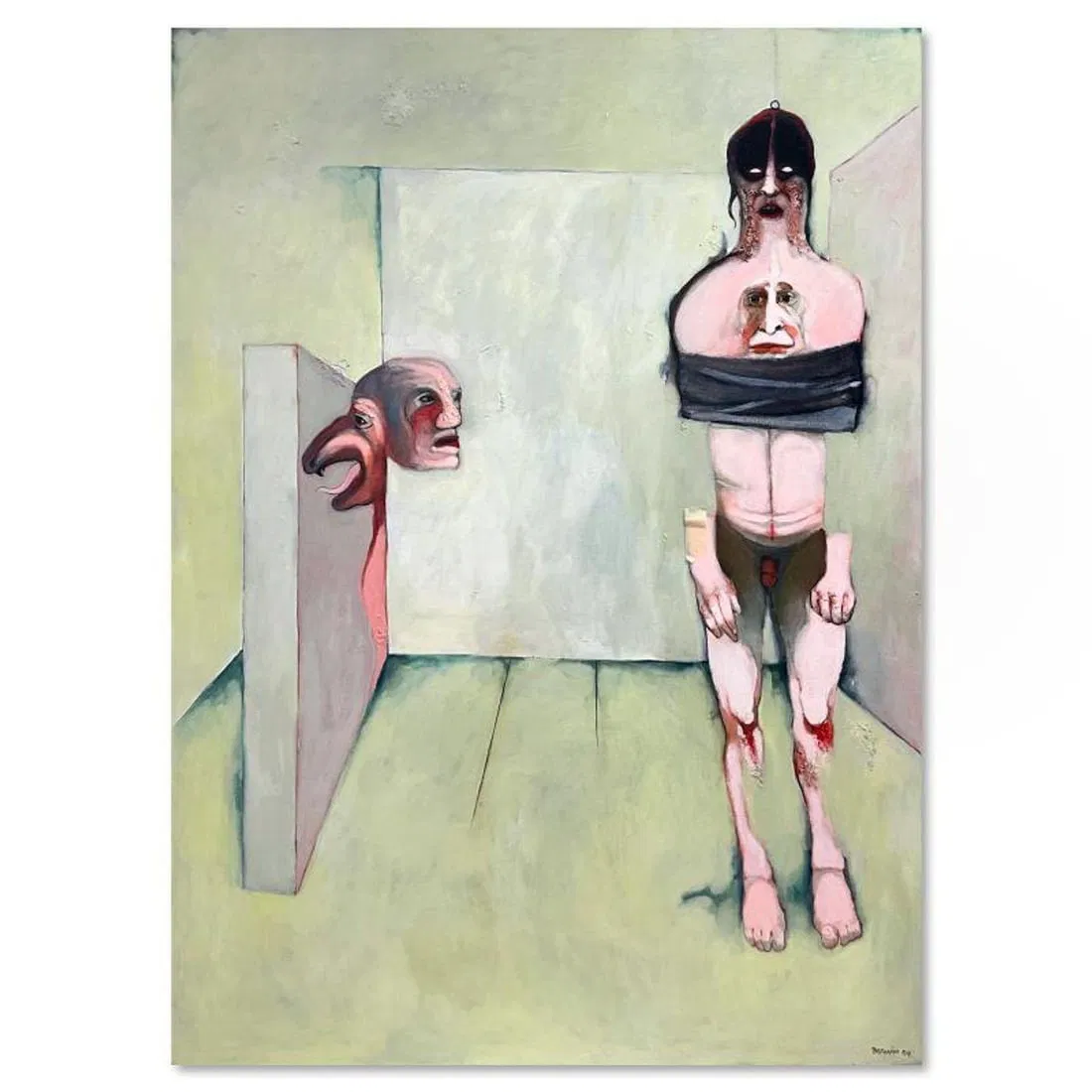 Milton Berwin (1925-2023), Original Painting on Canvas (62" x 48"), Dated 2004 and Hand Signed with