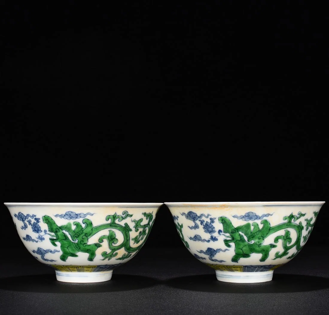Ming Dynasty Chenghua Doucai dragon porcelain bowl