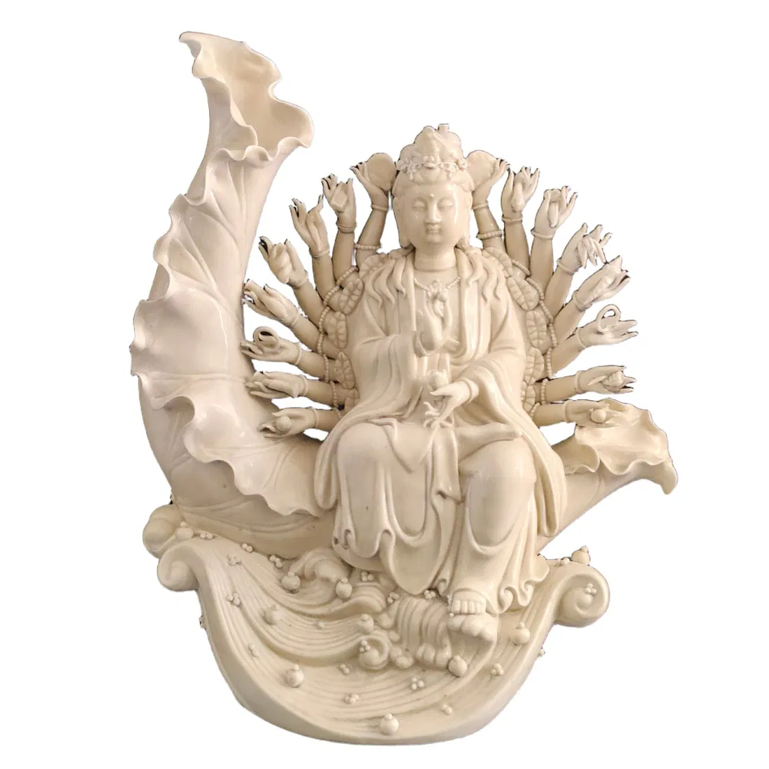 Ming Dynasty Dehua Kiln White Porcelain Thousand-Hand Guanyin