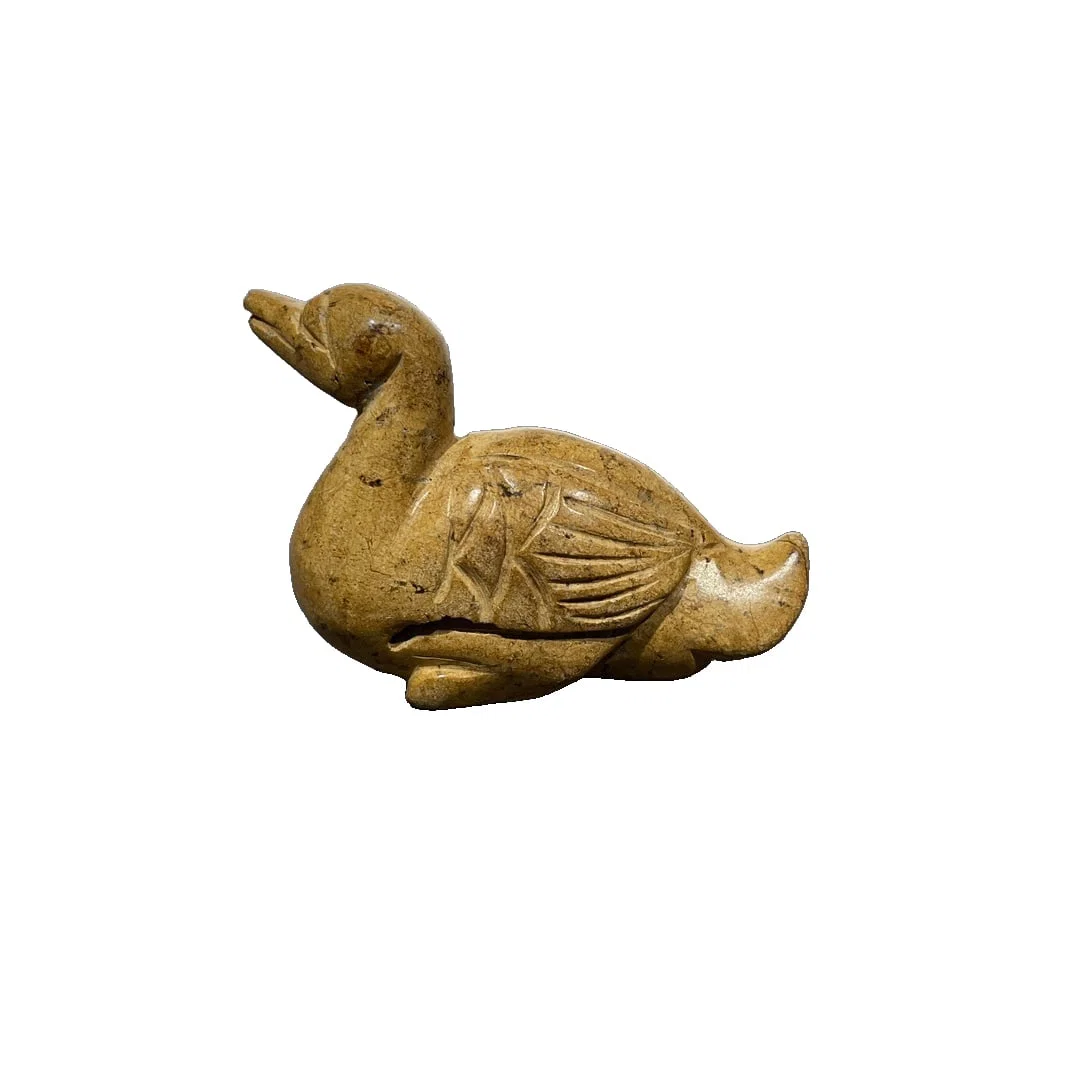 Ming Dynasty Shoushan Stone Duck Shaped Handle Piece